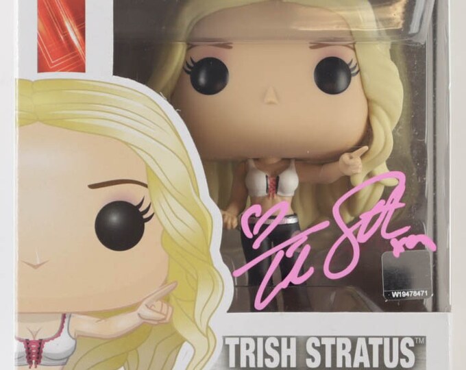 Trish Status Authentic Signed Funko Pop #66 WWE W/ JSA COA - Hall Of Fame Wrestler