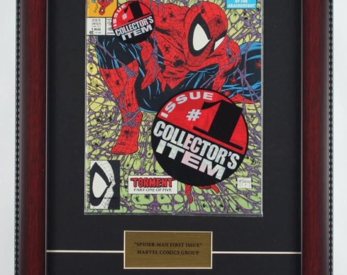 1990 Issue #1 The Amazing Spider-Man 12x17 Custom Framed First Issue Marvel Comic Book Display