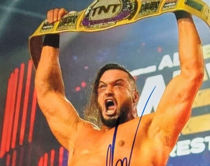 Wardlow Authentic Signed 8x10 Photo W/ JSA COA - AEW - TnT Champion