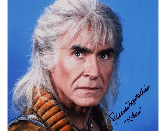 Ricardo Montalban 11x14 Authentic Signed Photo W/ JSA 3rd Party Authentication - Khan - Star Trek