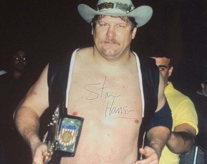Stan Hansen Authentic Signed 8x10 Photo W/ Beckett COA WWF NJpW WcW WWWF