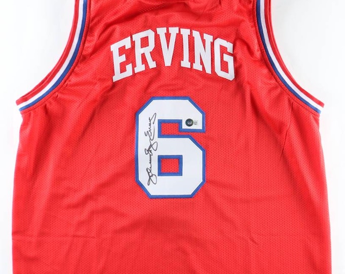 Julius Erving Authentic Signed XL Jersey W/ JSA COA "Dr. J" 76ers
