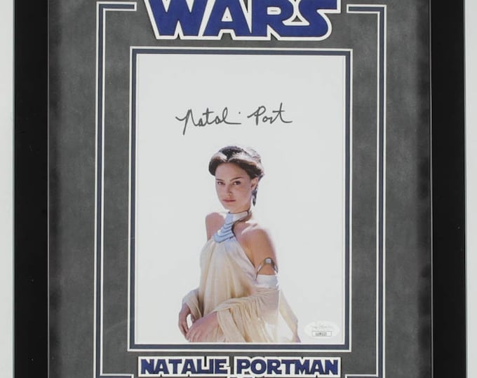 Natalie Portman 12.5x15.5 Custom Famed Display With Authentic Signed Photo - JSA COA - Padme Amidala - Star Wars (Very Rare Signer)