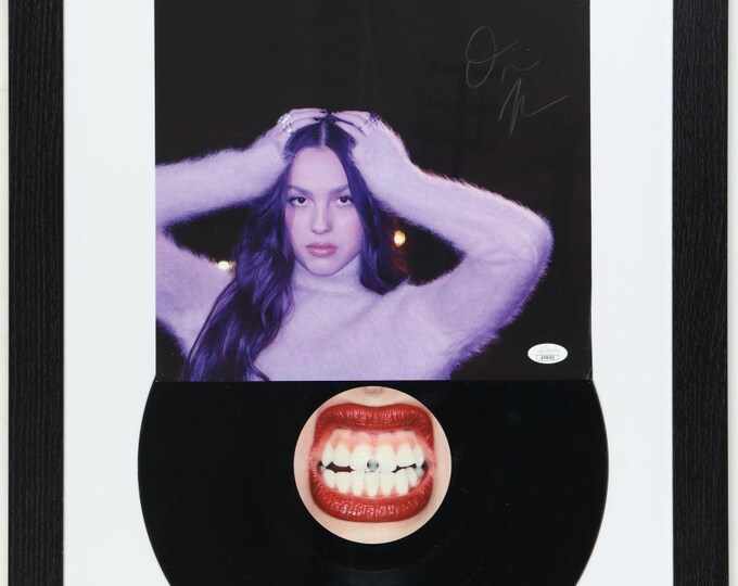 Olivia Rodrigo Authentic Signed Custom Framed LP Sleeve Display W/ JSA Authentication - Guts