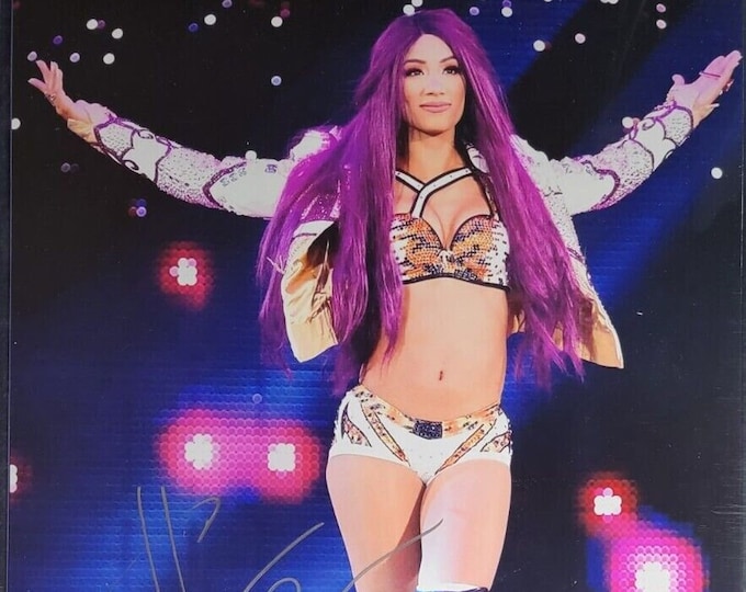Sasha Banks Authentic Signed 11x14 Photo W/ JSA COA - njpw - wwe