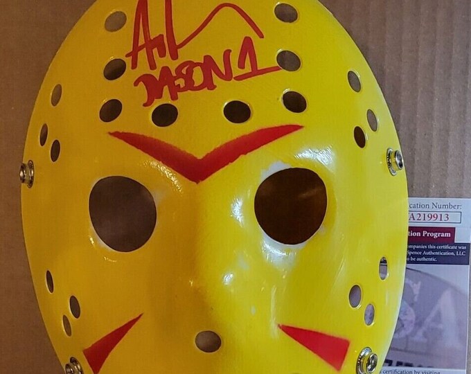 Ari Lehman Authentic Signed Hockey Murder Mask W/ JSA COA - OG Jason Voorhees Friday 13th