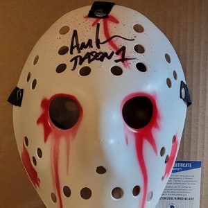 Ari Lehman autentica maschera per omicidio da hockey autografata con Beckett COA - OG Jason Voorhees venerdì 13
