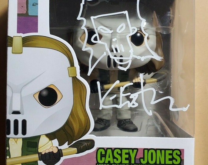 Kevin Eastman #20 Signed Funko Pop W/ PSA COA - Cases Jones - TMNT - W/ Hand Drawn Sketch