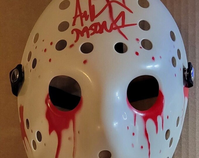 Ari Lehman Authentic Signed Hockey Murder Mask W/ Beckett COA - OG Jason Voorhees Friday 13th
