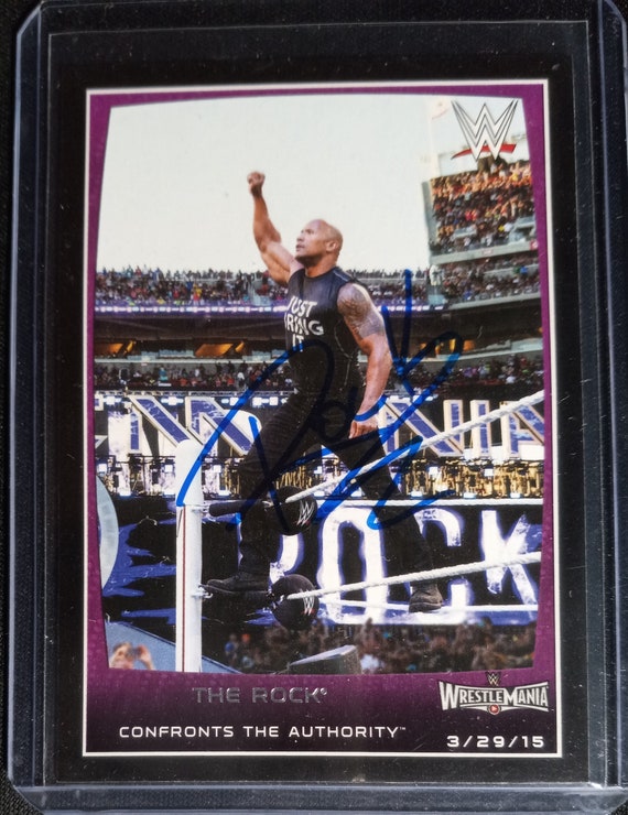 ザ・ロック WWE 正規サイン入り #109 トレーディングカード - 直筆