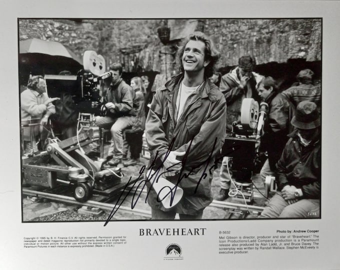 Mel Gibson Authentic Signed 8x10 Photo W/ A1COA - Braveheart - William Wallace