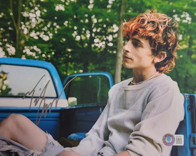 Timothée Chalamet Authentic Signed 8x10 Photo W/ Beckett BAS COA Bones And All