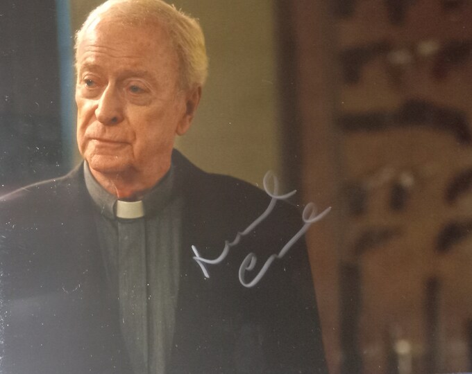 Michael Caine Authentic Signed 8x10 Photo W/ Lighthouse COA