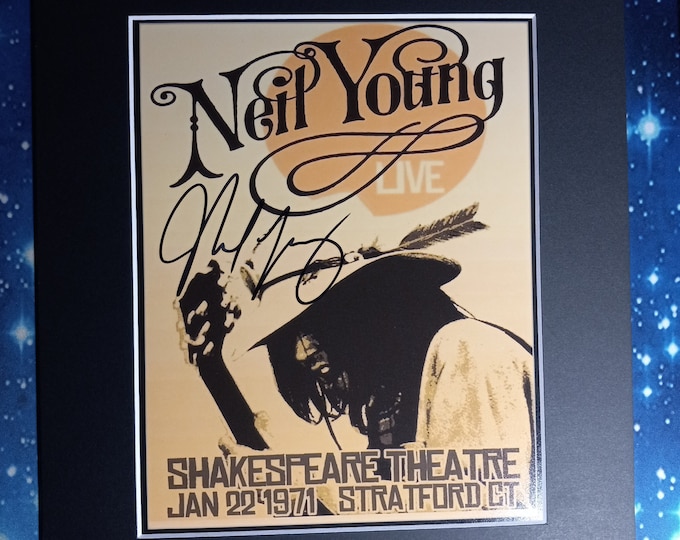 Neil Young 8x10 Authentic Signed Photo With An 11x14 Frame Ready Matting + 3rd party Authentication