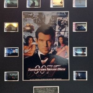 Tomorrow Never Dies 8x10 Original Frame Ready Film Cell Display W/ COA - Pierce Brosnan - James Bond 007