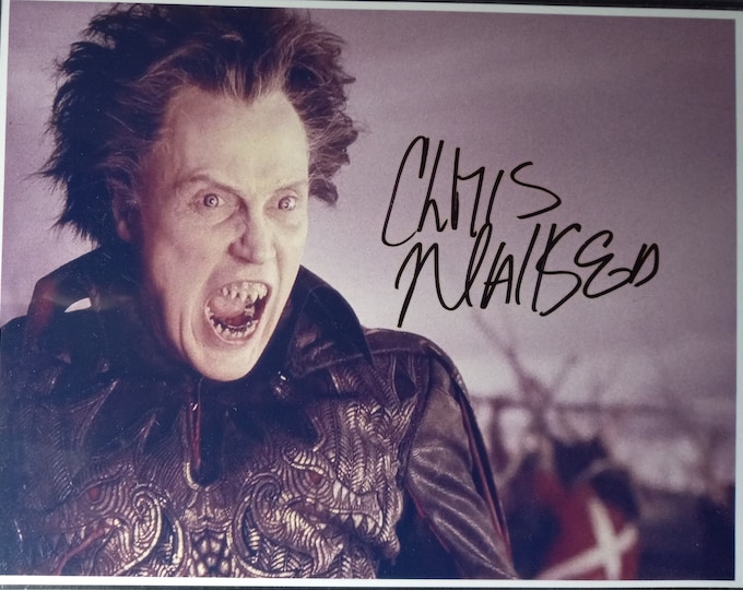 Christopher Walken 8.5x11 Authentic Signed Photo W/ 3rd party COA Authentication - Sleepy Hollow - Headless Horseman - VERY RARE Signer!