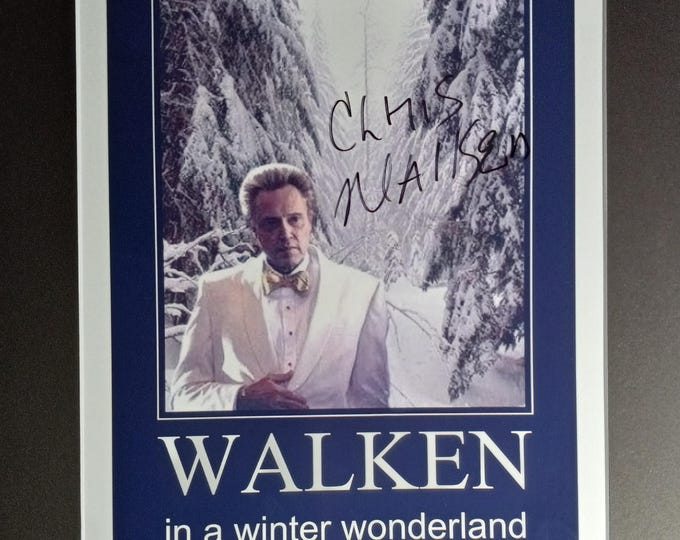 Christopher Walken 8.5x11 Authentic Signed Photo W/ 3rd Party Authentication - Walken In A Winter Wonderland