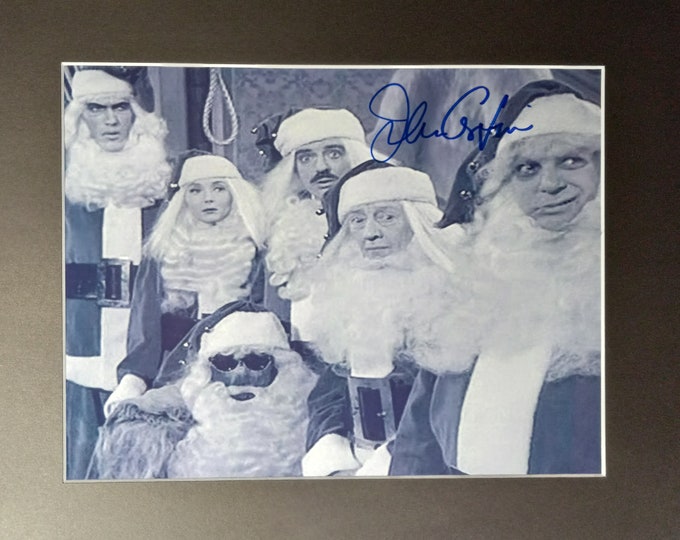 John Astin 8.5 x 11 Authentic Signed Vintage Photo In A 11x14 Frame Ready Matting W/ 3rd party Authentication - Addams Family