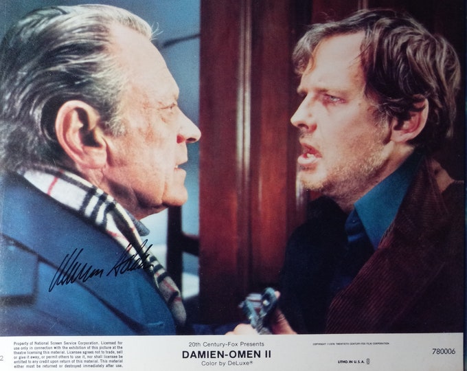RARE William Holden (d.1981) Authentic Signed 8x10 Photo W/ 3rd Party Authentication - The Omen II