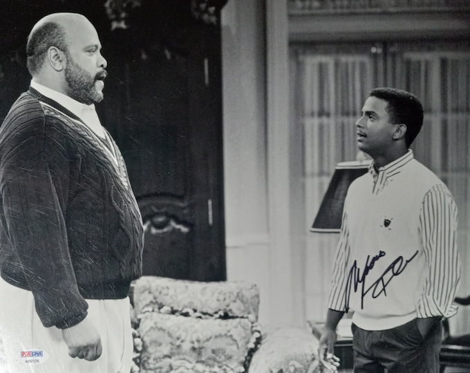 Alfonso Ribeiro 11x14 Authentic Signed B&W Photo W/ PSA COA - The Fresh Prince Of Bel Air - Carlton Banks