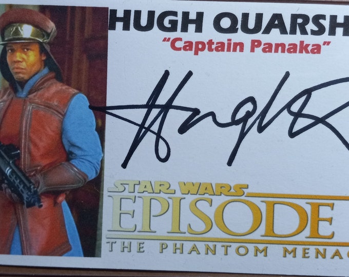 Hugh Quarshie 3x5 Authentic Signed Index Card - Star Wars