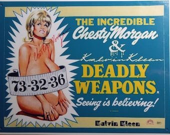 Chesty Morgan 8.5x11 Authentic Signed Photo W/ A1COA - Vintage - Adult Film Legend