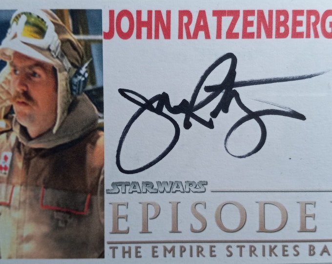 John Ratzenberger 3x5 Authentic Signed Index Card - Star Wars