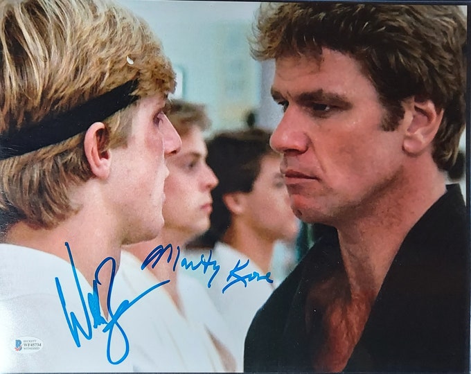11x14 William Zabka & Marin Kove Authentic Dual Signed Photo W/ Beckett COA - Karate Kid
