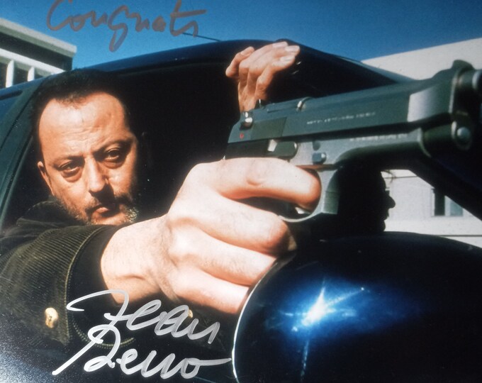 Jean Reno Authentic Signed 8x10 Photo W/ Lighthouse COA Authentication - Inscribed "Congrats"