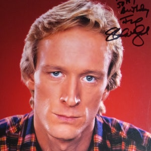 Ted Shackelford Authentisch signiertes 8x10 Foto W / COA - Inschrift: "Bill, Happy 50th Birthday" - Knots Landing - Dallas
