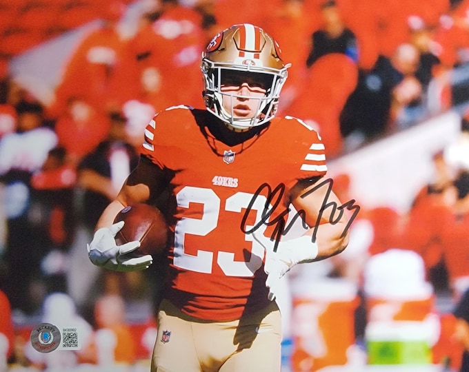 Christian McCaffrey Signed 8x10 Photo W/ Beckett BAS COA San Francisco 49ers