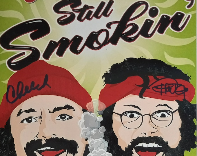 Cheech & Chong 8x10 Authentic Dual Signed Photo W/ JSA COA - Still Smokin'
