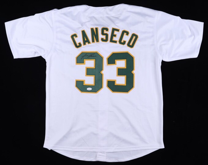 Jose Canseco Authentic Signed XL Jersey W/ JSA COA "Parkway Jose" Oakland Athletics