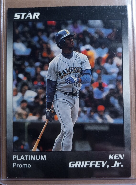 RARE 1990 Ken Griffey Jr Limited Edition PLATINUM Promo Card - Star Company  - This is 1 of 200 Ever Printed