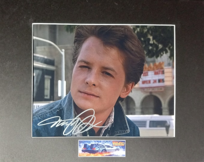 Michael J. Fox Authentic Signed 8x10 Photo W/ Custom 11x14 Frame Ready Matting + 3rd Party Authentication - Back To The Future