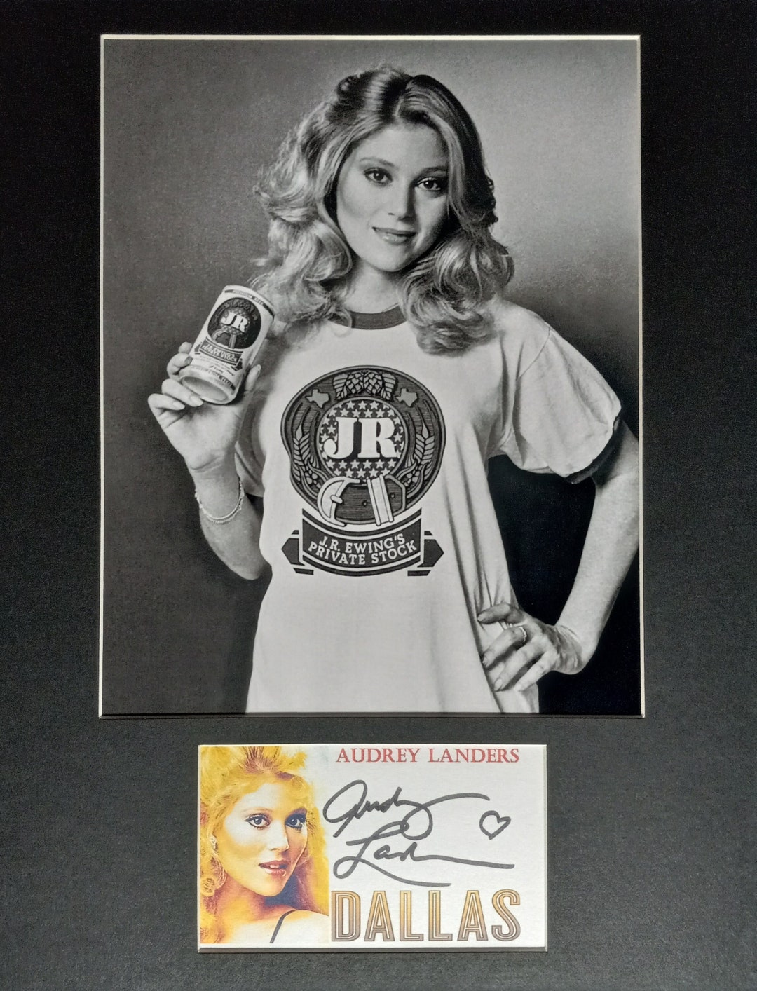 Audrey Landers Authentic Signed Card With an 8x10 Photo Inside of