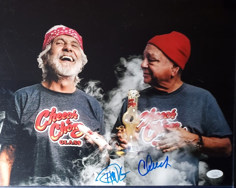 Cheech Smiling Cheech & Chong 11x14 Authentic Dual Signed Photo W/ JSA COA - Etsy