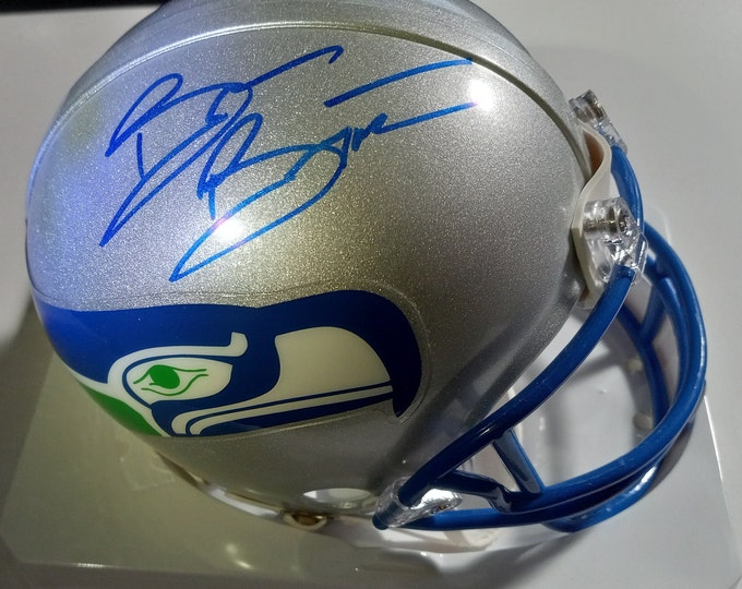 Brian Bosworth Authentic Signed Mini Helmet W/ JSA COA - The Boz - Seattle Seahawks