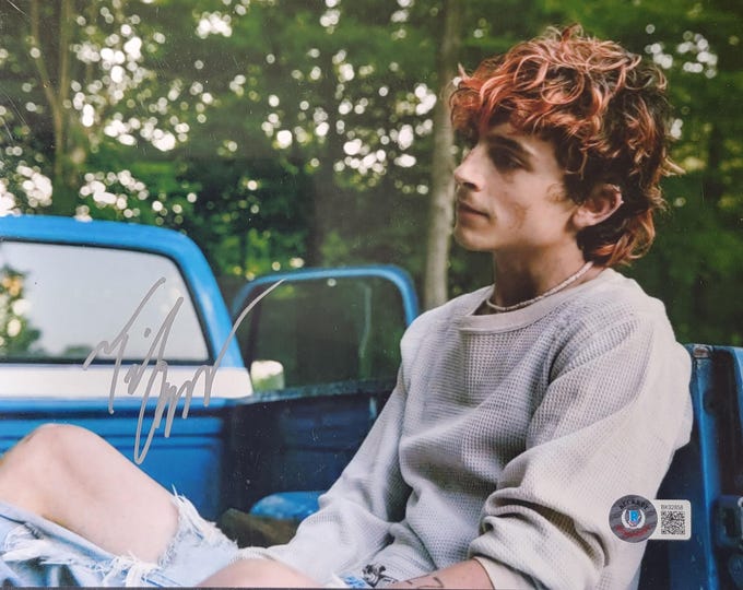 Timothée Chalamet Authentic Signed 8x10 Photo W/ BAS COA Bones And All