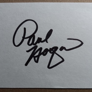 Paul Hogan Authentic Signed 3x5 Index Card W/ A1COA - Crocodile Dundee - Listing#PH1