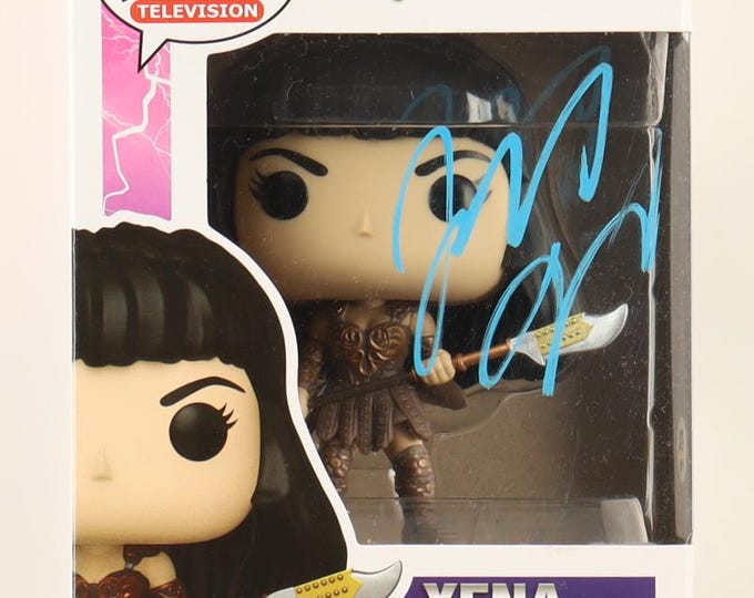 Lucy Lawless Signed Xena: Warrior Princess #1665 Xena Funko Pop! Vinyl Figure W/ PSA COA