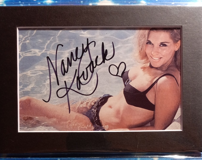 Nancy Kovack 4x6 Authentic Signed Photo With A Frame Ready 5x7 Matting + 3rd Party Authentication