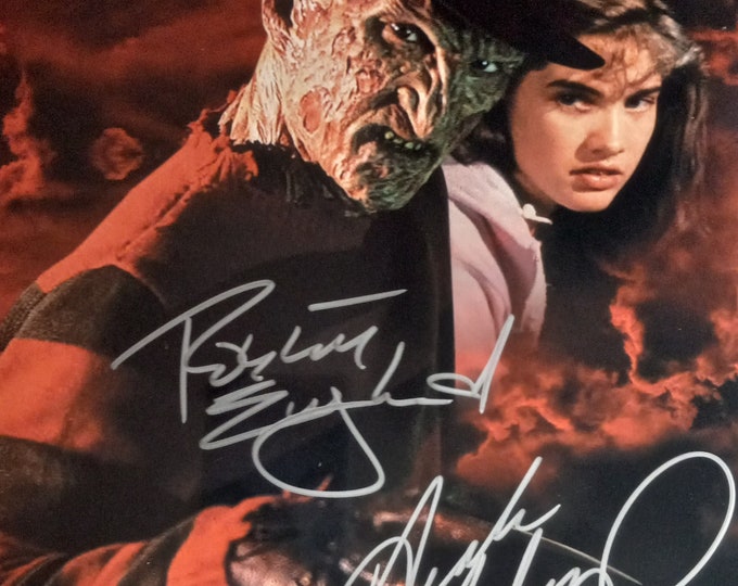 Robert Englund & Heather Langenkamp Authentic DUAL Signed 8x10 Photo - Nightmare On Elm Street