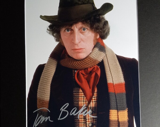 Tom Baker Authentic Signed 8x10 Photo In A Custom 11x14 Frame Ready Matting W/ 3rd Party Authentication Doctor Who