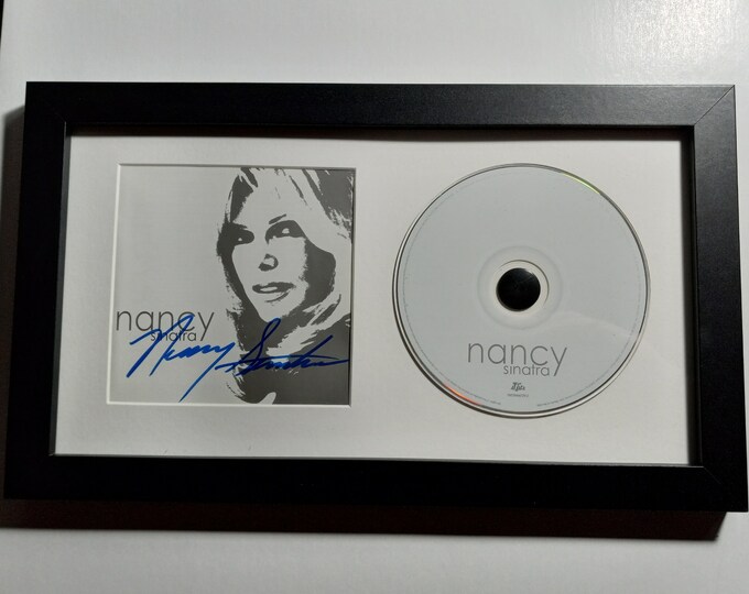 Nancy Sinatra Authentic Custom Framed & Signed CD Display With 3rd Party Authentication - Looks Amazing In Person