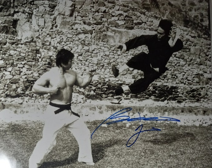 Bolo Yeung 16x20 Authentic Signed Photo W/ ACOA - (Please Note Small Wave In 3rd Picture - Not Bad)