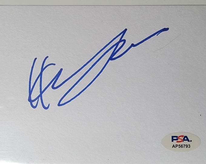 Hayden Christensen Authentic Signed Index Card W/ PSA COA Star Wars Skywalker