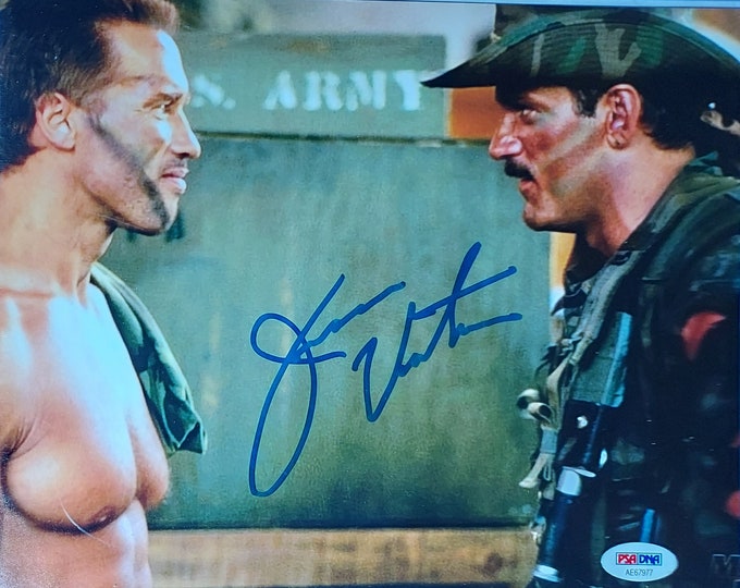 Jesse Ventura Authentic Signed 8x10 Phot W/ PSA COA - Predator