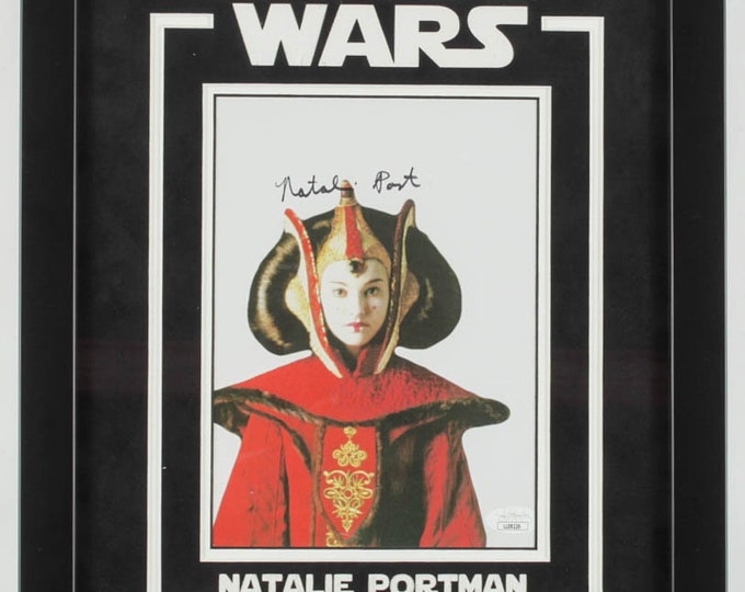Natalie Portman 12.5x15.5 Custom Famed Display With Authentic Signed Photo - JSA COA - Padme Amidala - Star Wars (Very Rare Signer)