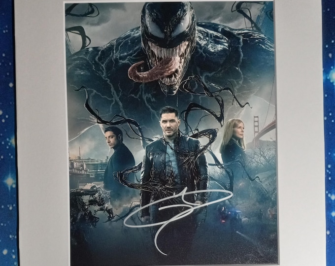 Tom Hardy Signed 8x10 Photo With An 11x14 Frame Ready Matte + 3rd Party COA - Venom